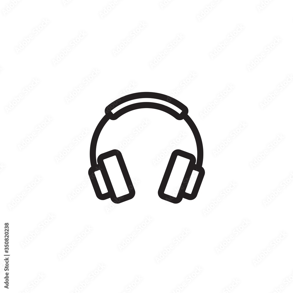 headphones icon vector illustration sign