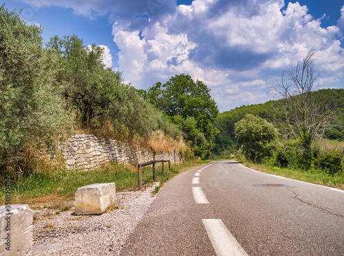 Beautiful road of Provence  France