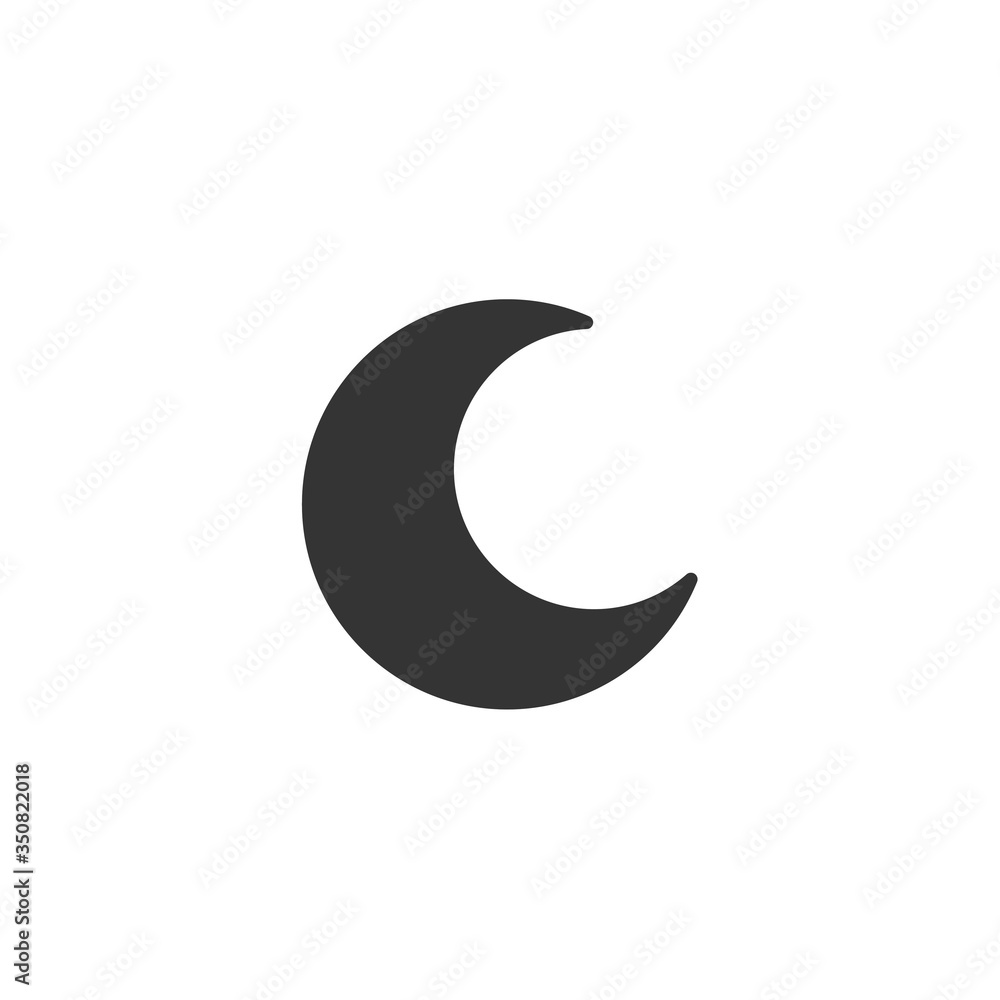 moon icon vector illustration sign moon icon vector illustration sign