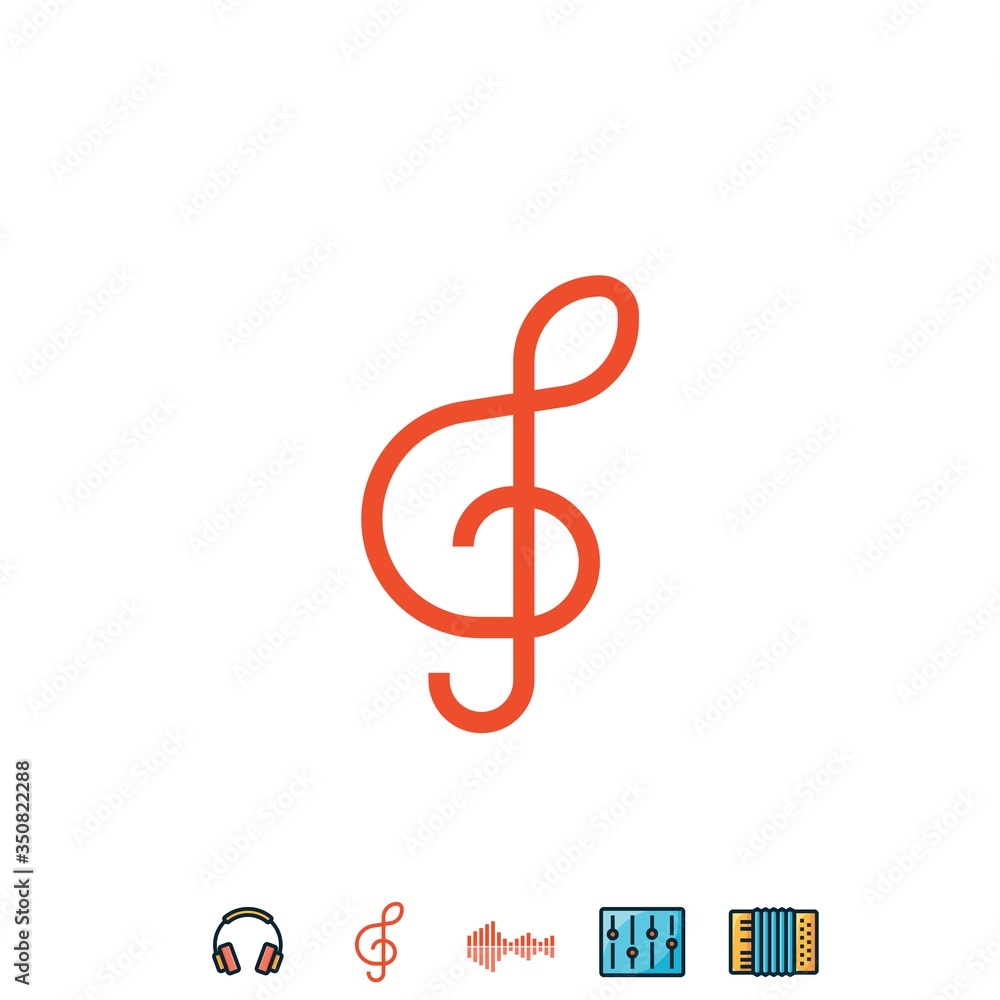 music sign icon vector illustration sign music sign icon vector illustration sign