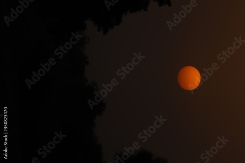 sunset over the mountains