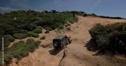 4x4 Off-road Jeeps Rock Crawling and Driving on Trails