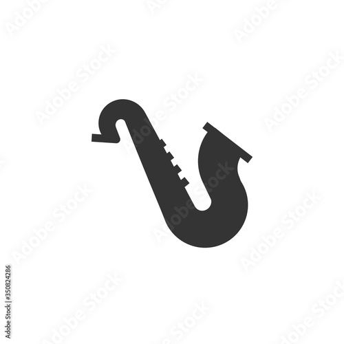 saxophone icon vector illustration sign
