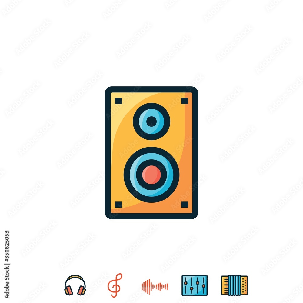 speaker icon vector illustration sign speaker icon vector illustration sign