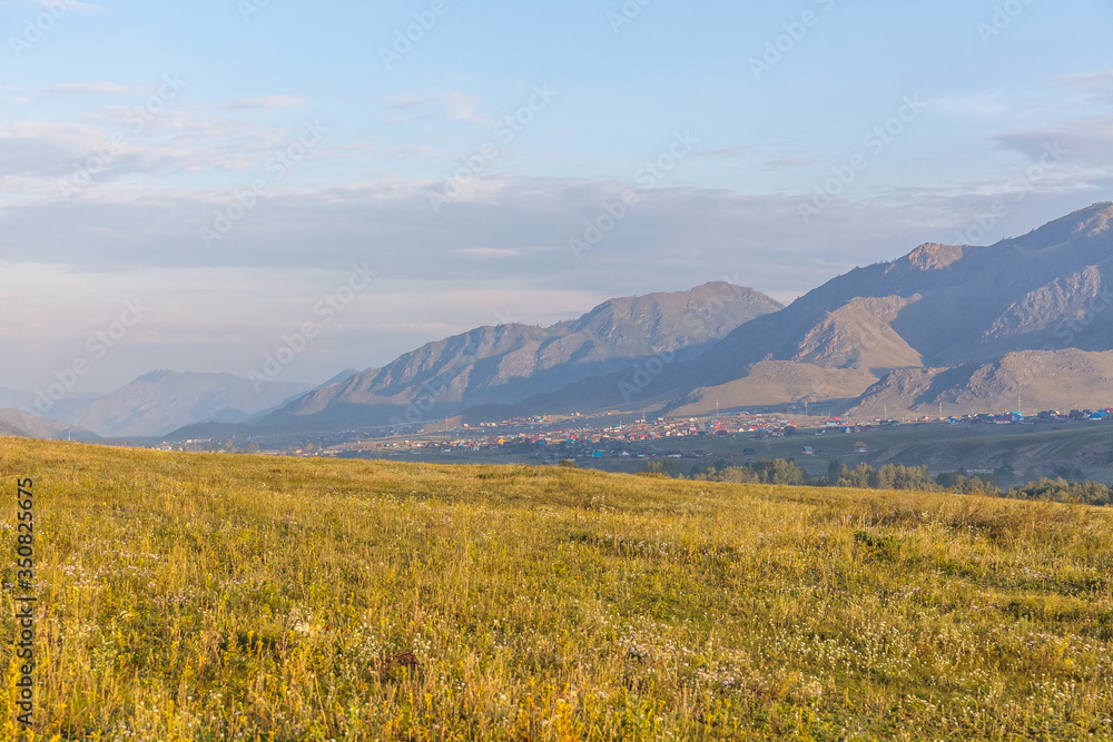 Summer View of Altai, Russia. Altai Republic is one of Russia's ethnic republics. Altay