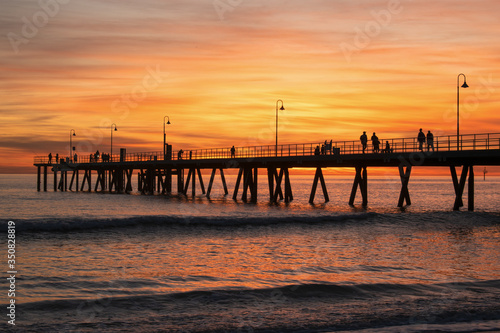 Sunset at the pier in Souh Australia © Anna