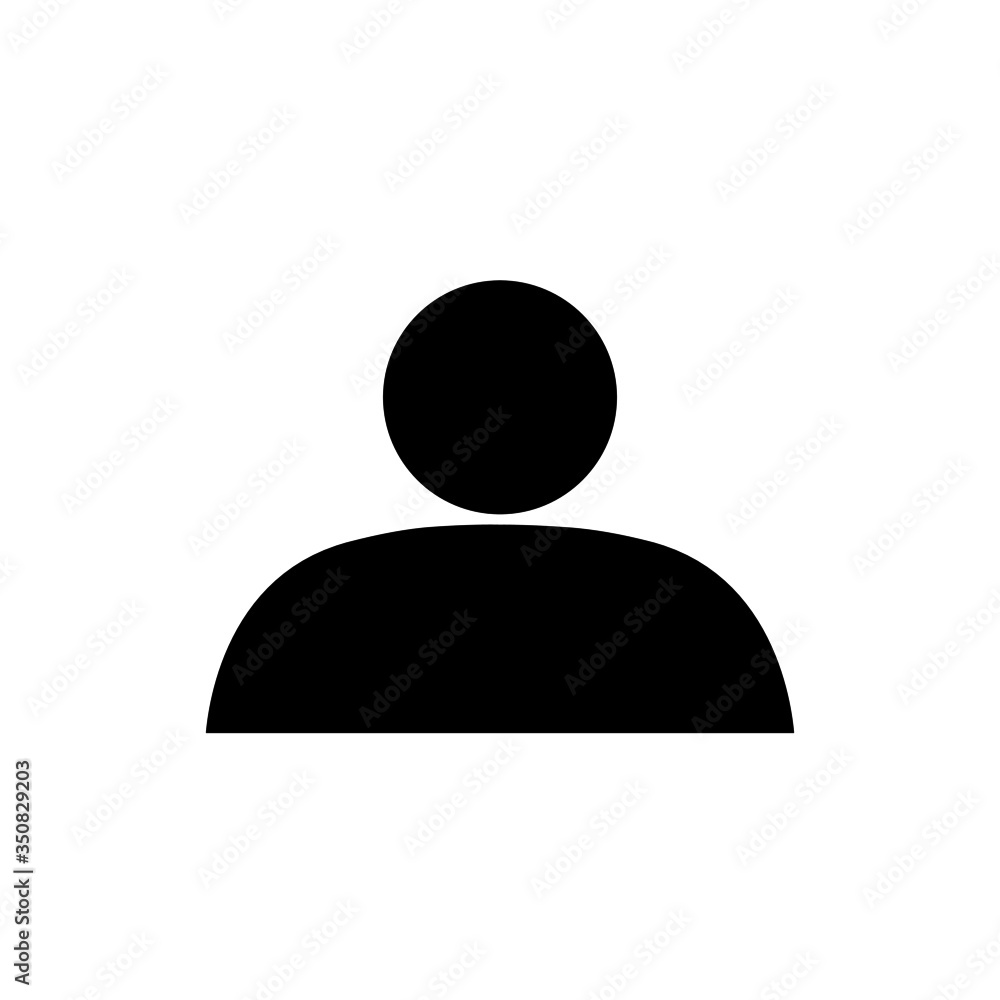 Single person icon. Simple representation of man. Vector Illustration Single person icon. Simple representation of man. Vector Illustration