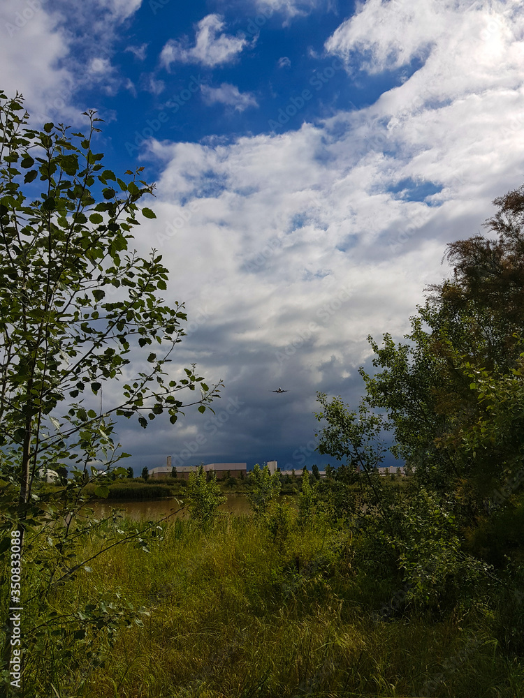 Planes take off from the viewpoint of aircraft, Prat de Llobregat