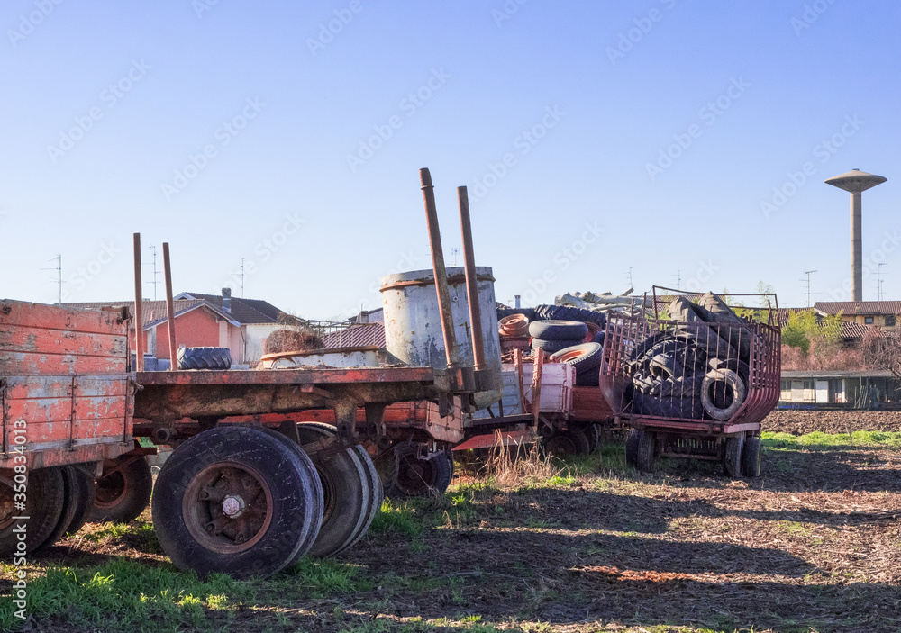Fototapeta premium landfill for vehicle disposal