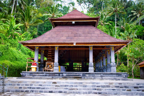 Pura Gunung Kawi Temple in Ubud, Bali Island, Indonesia. Ancient carved in the stone temple with royal tombs.