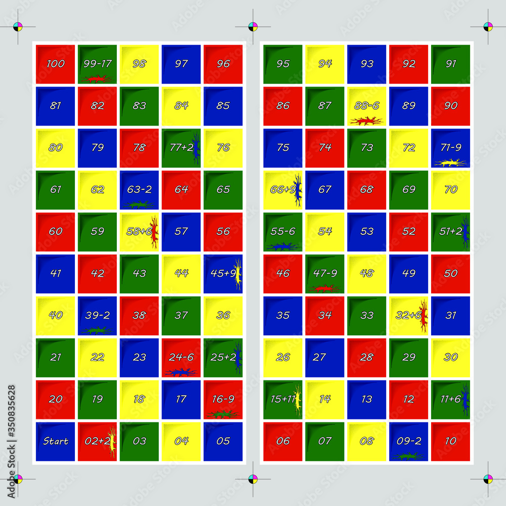 Ludo Board game - Children play game - Childhood play game vector