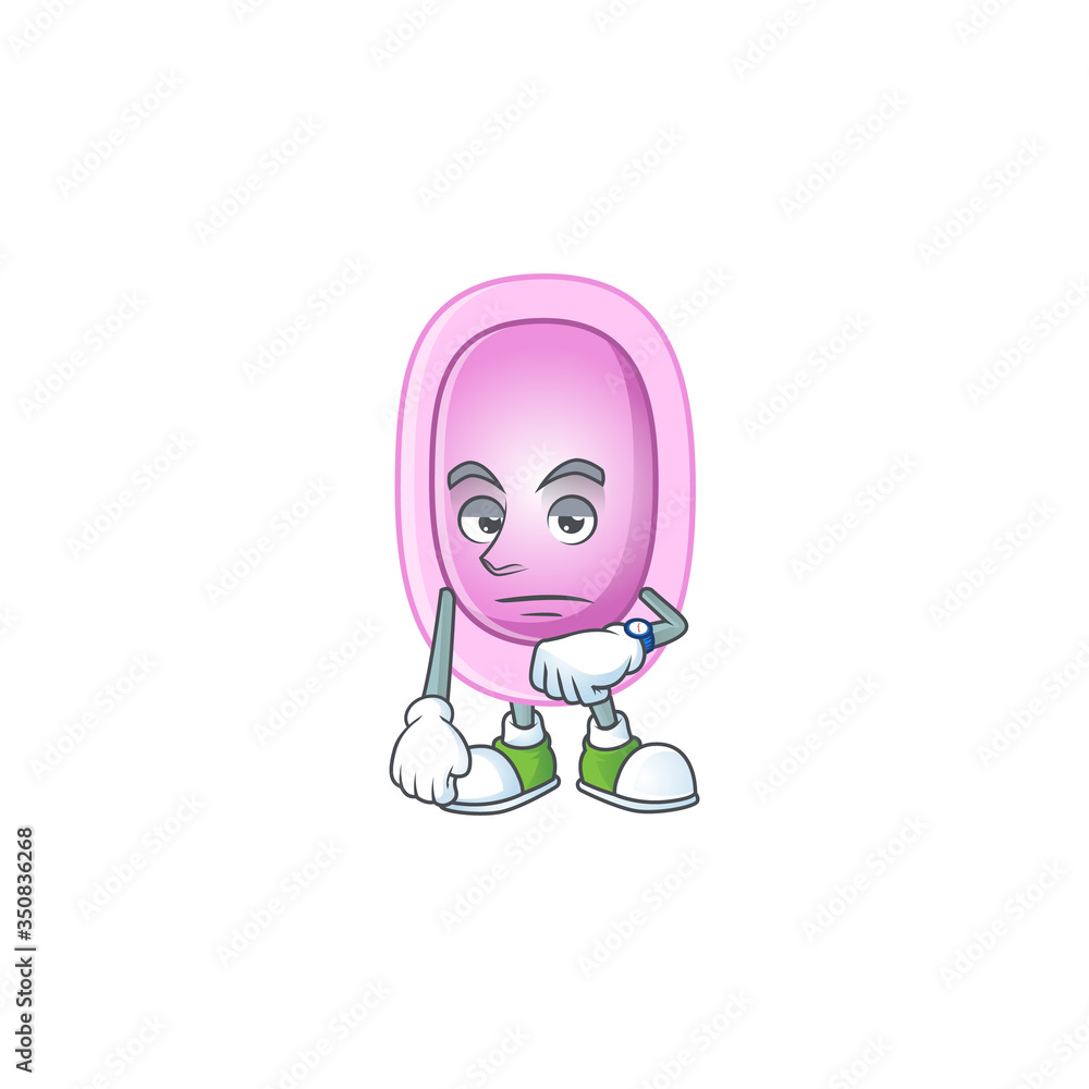 Pertussis showing waiting gesture cartoon design concept Pertussis showing waiting gesture cartoon design concept