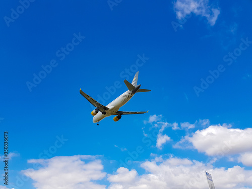 Planes take off from the viewpoint of aircraft, Prat de Llobregat