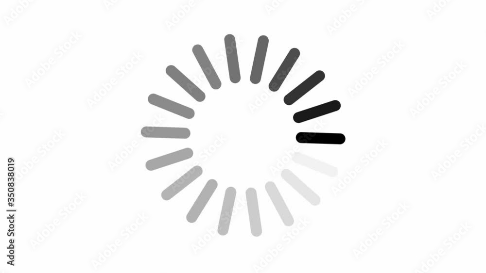 Loading circle icon on white background animation Loading circle icon on white background animation