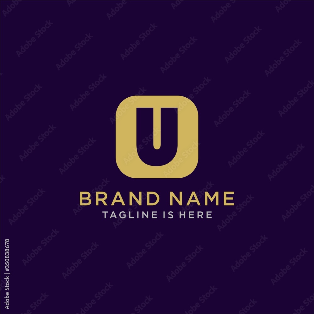 Initial U abstract logo template vector Initial U abstract logo template vector