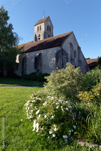 Soisy-sur-Ecole church in the French Gatinais regional nature park