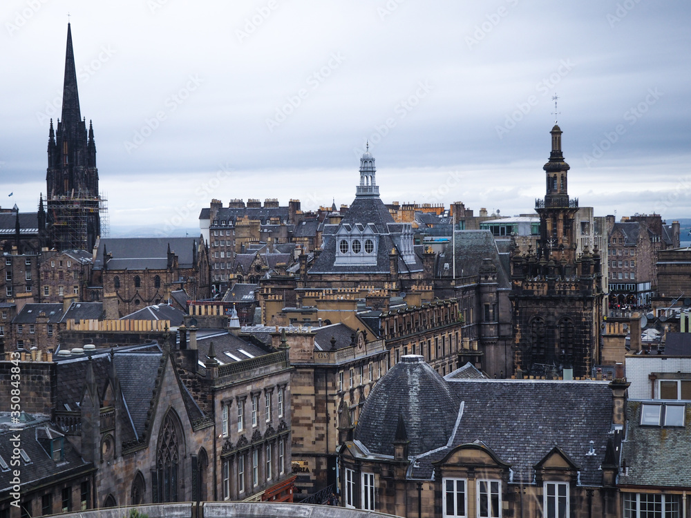 Vista tejados de la ciudad de Edimburgo