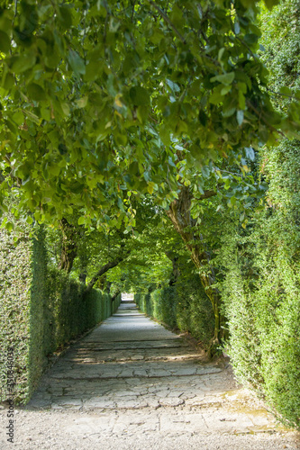 August 2016- Italy - Padua - Valsanzibio  - The park of the villa is a rare example of a seventeenth-century symbolic garden  which presents a complex system of fountains all functioning.