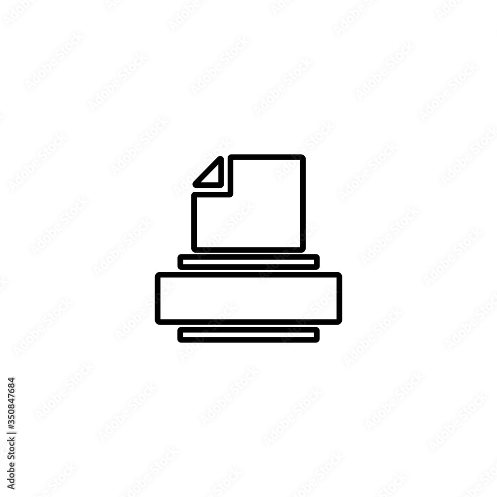 Printer icon. Scanner sign. Laser jet, ink jet printers. Document, image printouts symbol. Office tool and equipment icon for perfect web and mobile design. Printer icon. Scanner sign. Laser jet, ink jet printers. Document, image printouts symbol. Office tool and equipment icon for perfect web and mobile design.