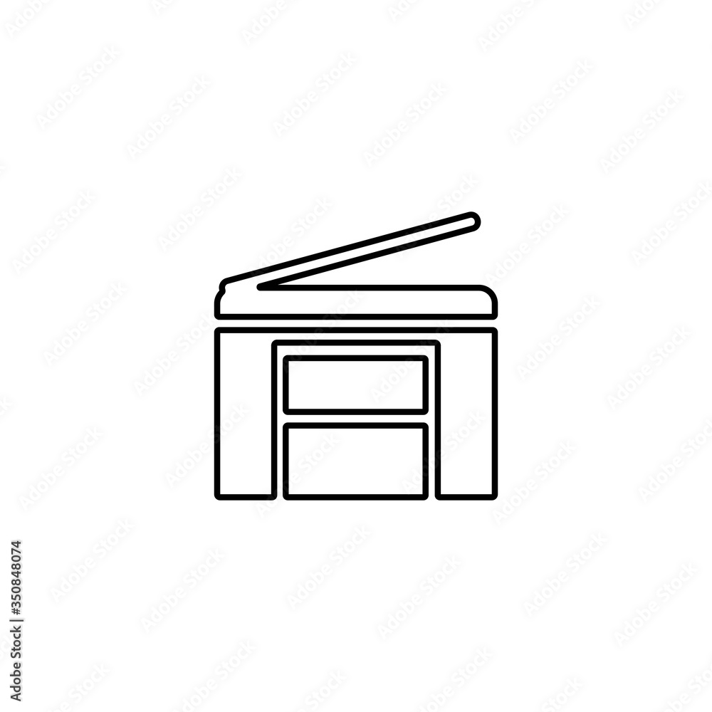 Printer icon. Scanner sign. Laser jet, ink jet printers. Document, image printouts symbol. Office tool and equipment icon for perfect web and mobile design. Printer icon. Scanner sign. Laser jet, ink jet printers. Document, image printouts symbol. Office tool and equipment icon for perfect web and mobile design.