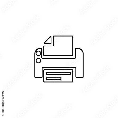 Printer icon. Scanner sign. Laser jet, ink jet printers. Document, image printouts symbol. Office tool and equipment icon for perfect web and mobile design.