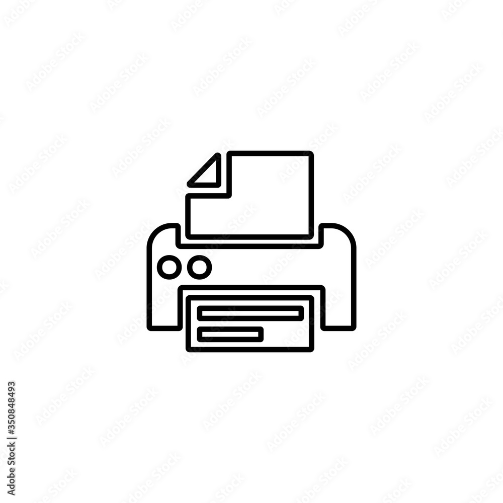 Printer icon. Scanner sign. Laser jet, ink jet printers. Document, image printouts symbol. Office tool and equipment icon for perfect web and mobile design. Printer icon. Scanner sign. Laser jet, ink jet printers. Document, image printouts symbol. Office tool and equipment icon for perfect web and mobile design.
