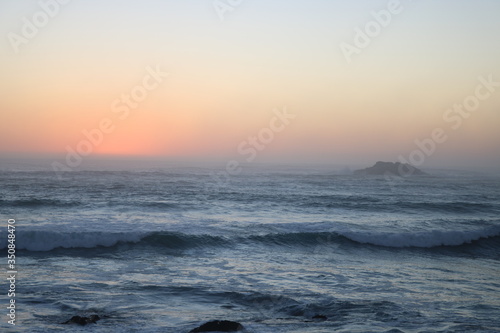 West Coast Sunset over the sea
