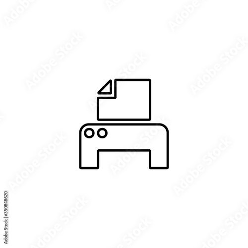 Printer icon. Scanner sign. Laser jet, ink jet printers. Document, image printouts symbol. Office tool and equipment icon for perfect web and mobile design.