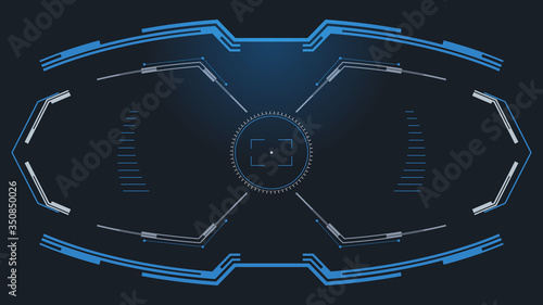 Futuristic HUD interface concept.