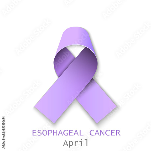 color ribbon Esoph cancer Vector ill