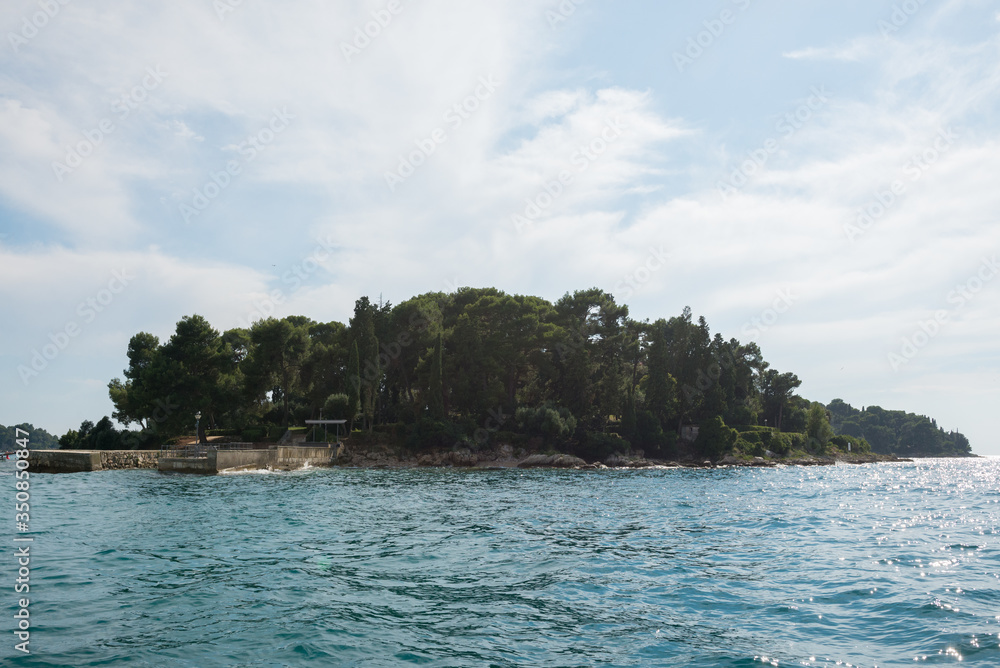 Obraz premium View to the island from sea in Croatia