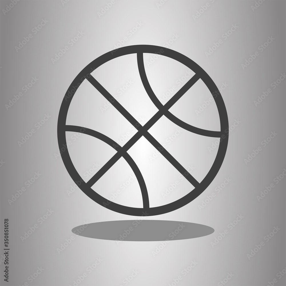 Basketball simple icon vector. Flat desing Basketball simple icon vector. Flat desing