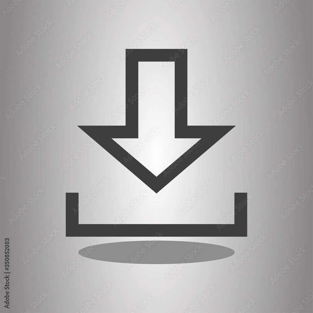 Download simple icon, vector. Flat desing Download simple icon, vector. Flat desing