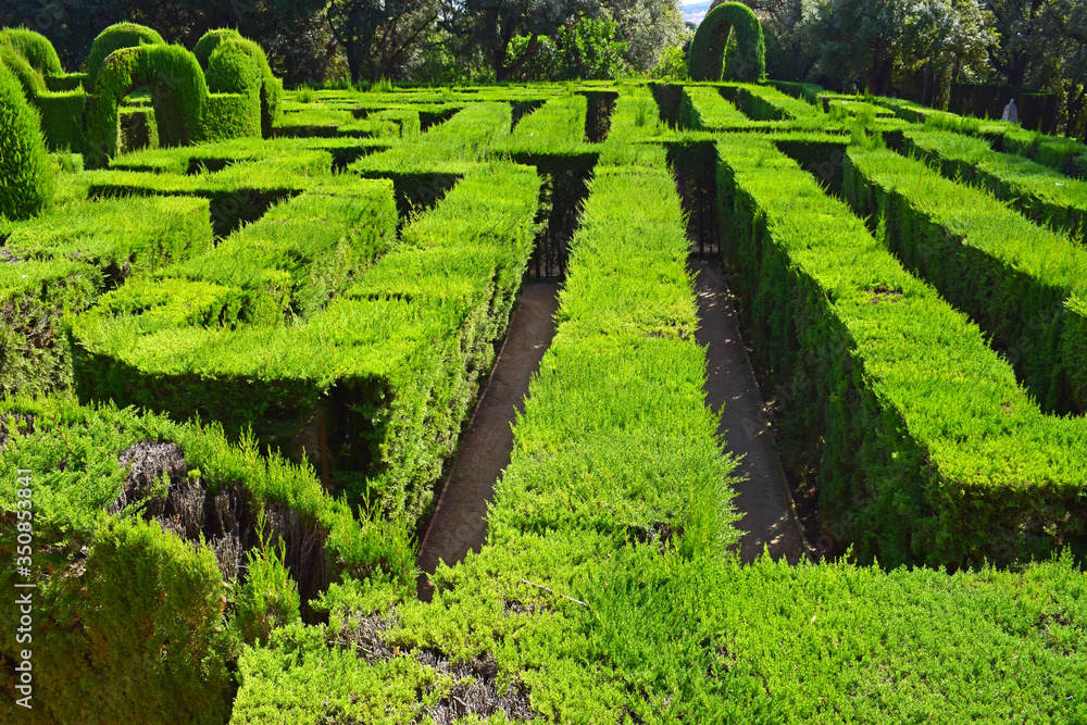 Parque del laberinto de Horta en Barcelona España