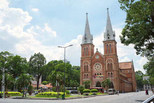 Notre-Dame Cathedral in Saigon, Vietnam ベトナム・ホーチミンのノートルダム大聖堂