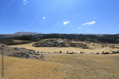 The impressive fortress of Sacsayhuaman, Cusco area
