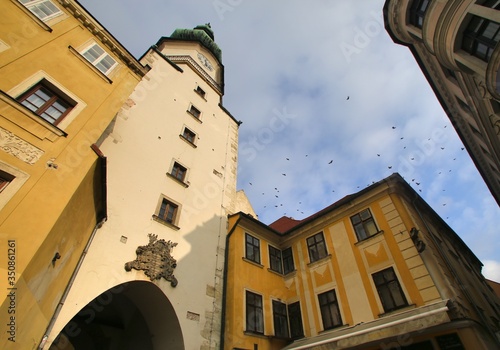Photography The view of center city  in Bratislava is the capital of Slovakia