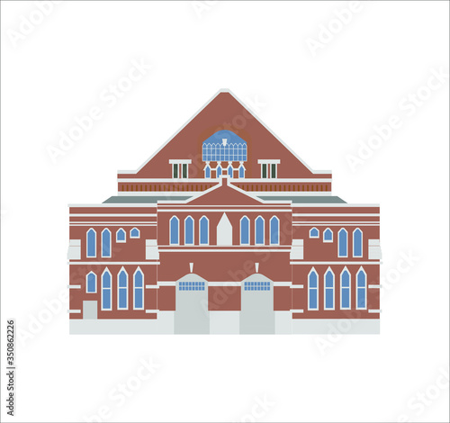 illustration of ryman auditorium city nashville in usa