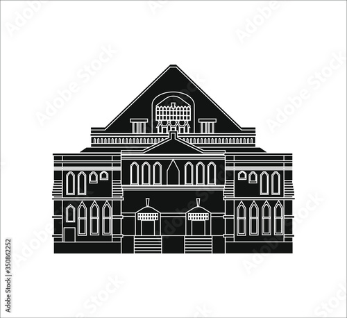 illustration of ryman auditorium city nashville in usa photo