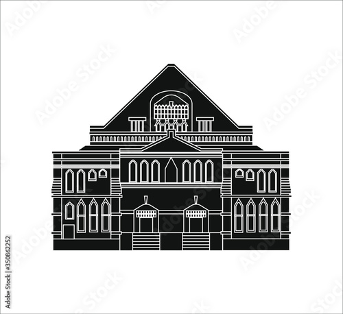 illustration of ryman auditorium city nashville in usa