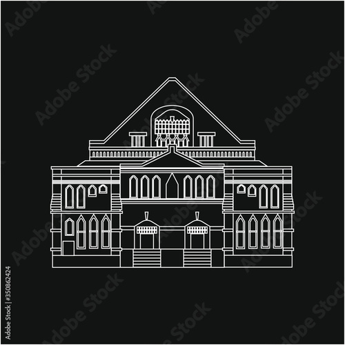 illustration of ryman auditorium city nashville in usa