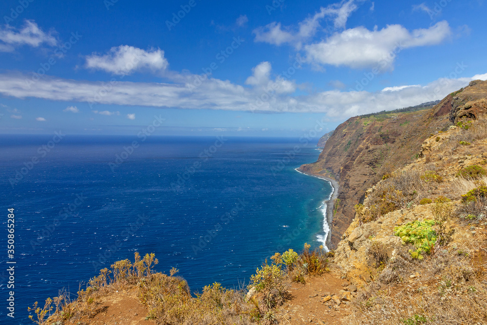 Madeira island ocean picturesque coastal view, Portugal Madeira island ocean picturesque coastal view, Portugal