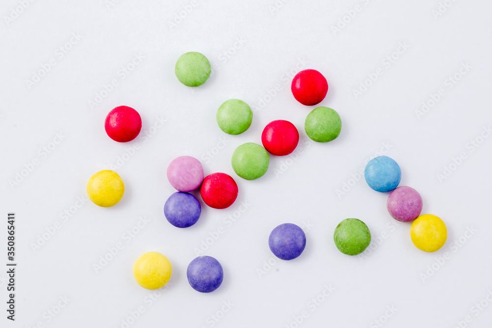 colorful chocolate sweets balls