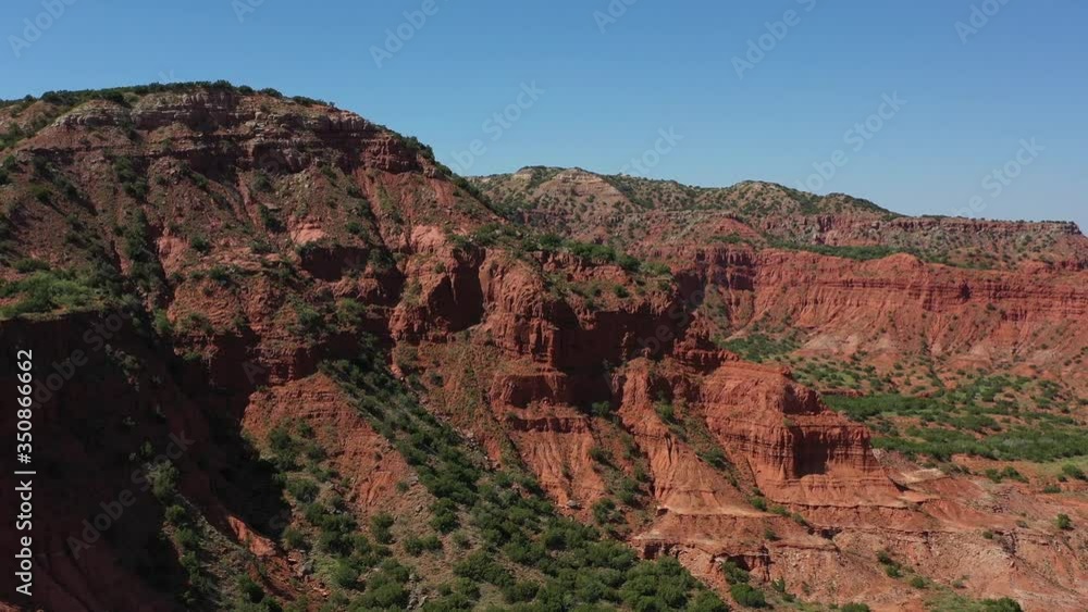 Canyon walls and mountains, Randall County, Texas, USA Canyon walls and mountains, Randall County, Texas, USA