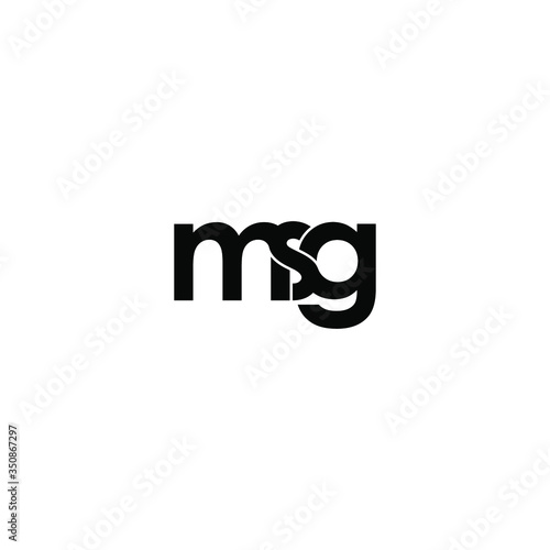msg letter original monogram logo design