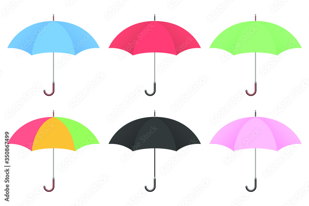 Umbrella vector design illustration isolated on white background
