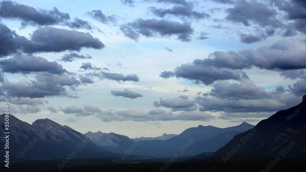 Mountains and clouds in the summer Mountains and clouds in the summer