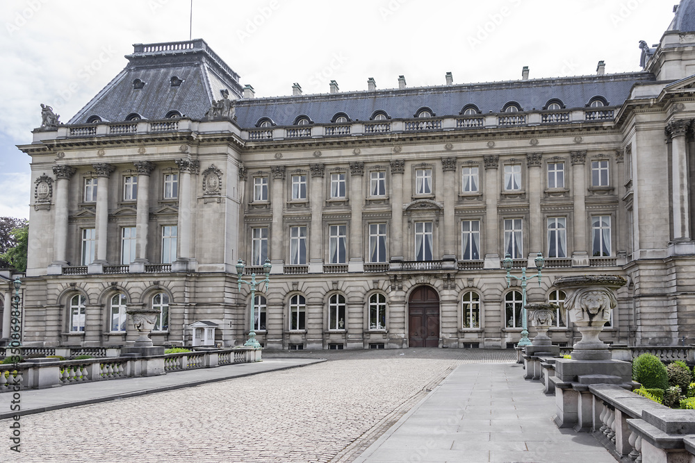 Royal Palace of Brussels (Palais Royal de Bruxelles, 1783 - 1934) - official palace of King and Queen of Belgians in centre of nation's capital Brussels, Belgium. 
