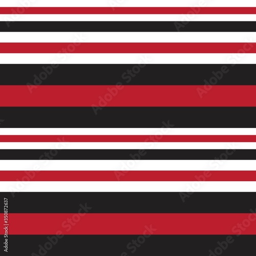 Red Stripe seamless pattern background in horizontal style