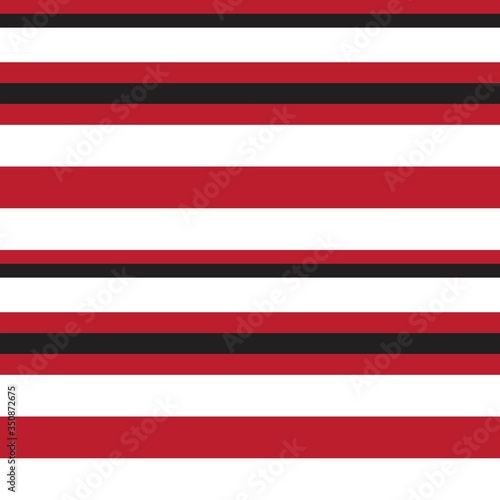 Red Stripe seamless pattern background in horizontal style